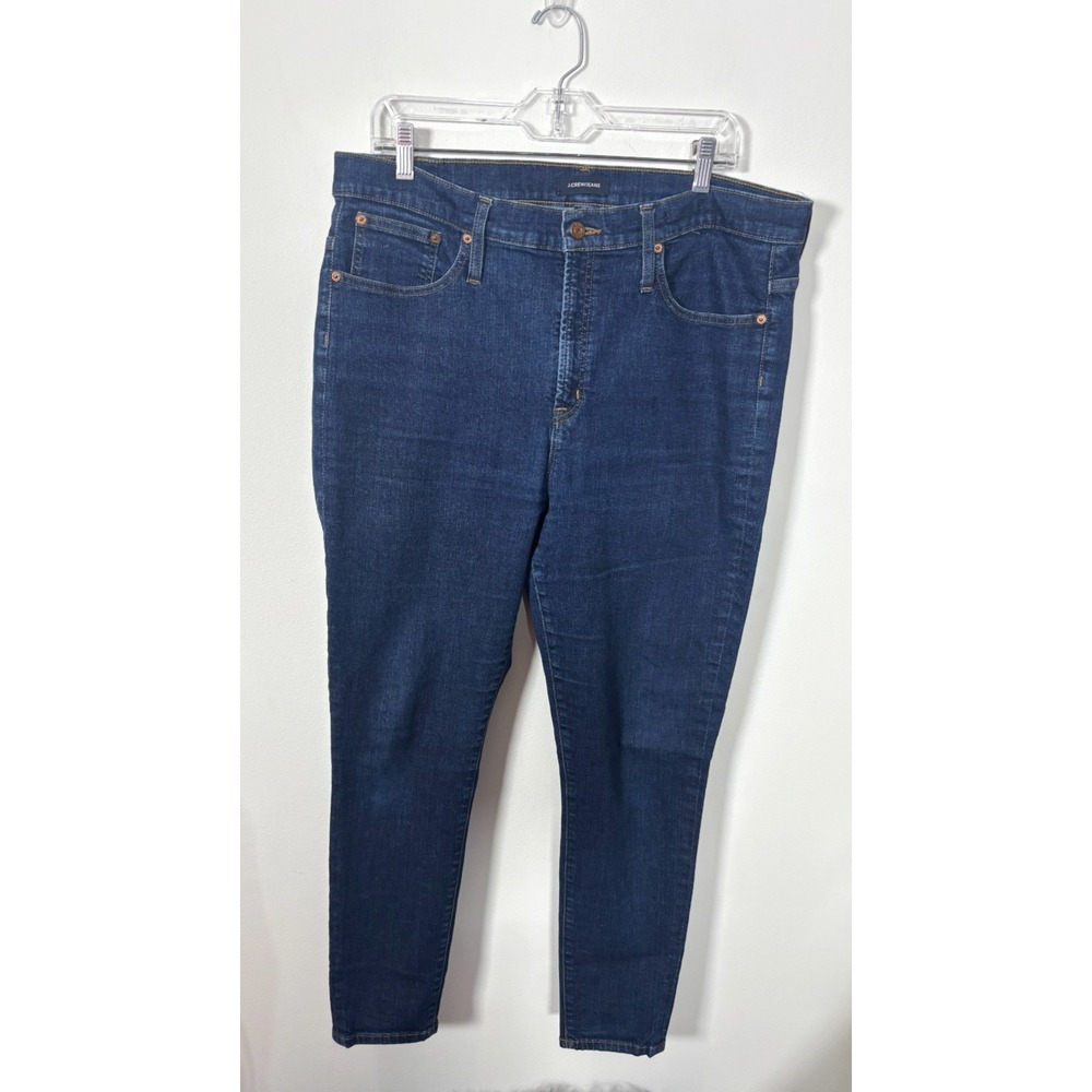 J.Crew Women's Size 34 9" High-Rise Toothpick Jeans Blue Pants